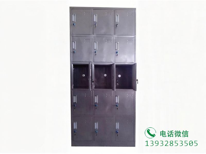 不锈钢15门存放柜